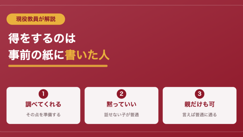 三者面談で何を話す？現役教員が教える得する準備