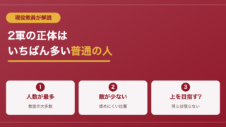 スクールカースト2軍の特徴は？【結論：普通の人】 
